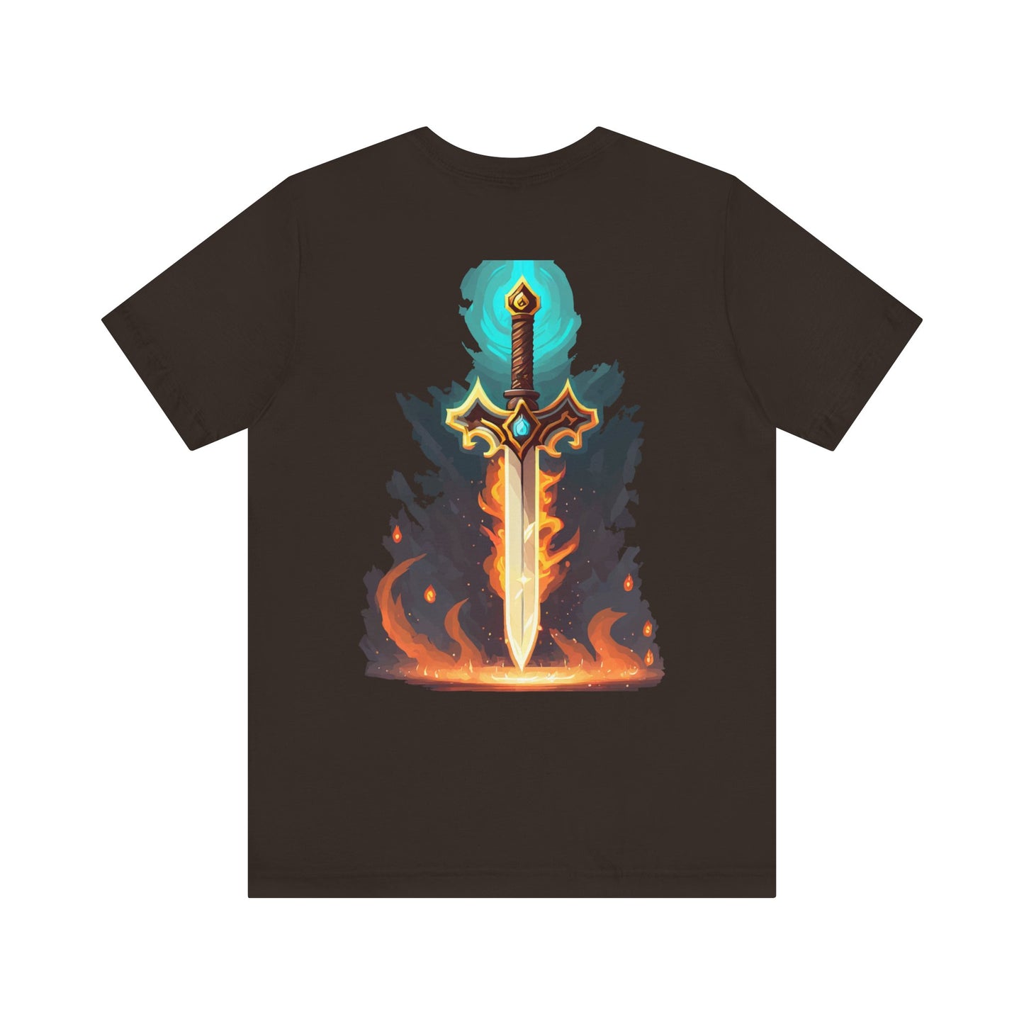Graphic Tee: Flaming sword