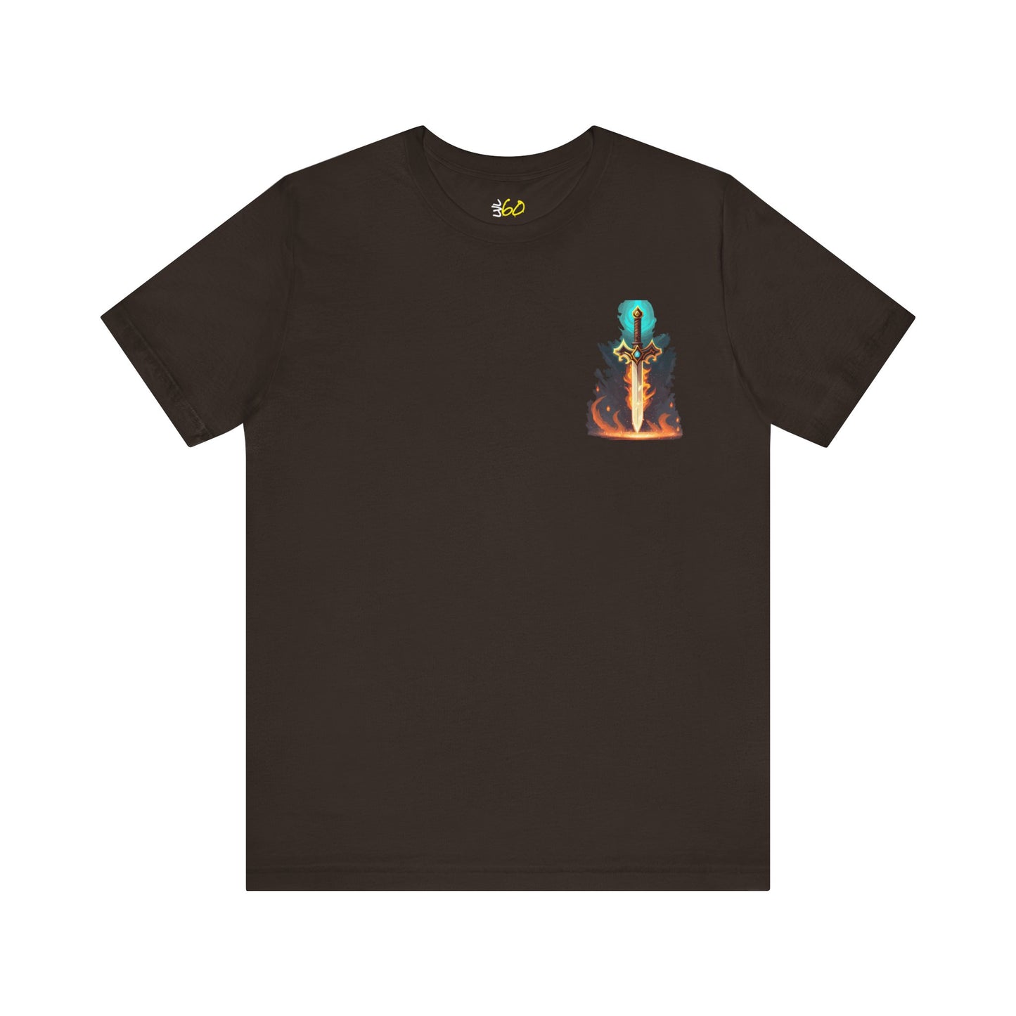 Graphic Tee: Flaming sword